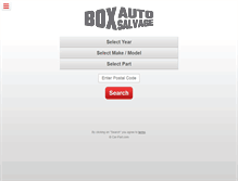Tablet Screenshot of boxautosalvage.net